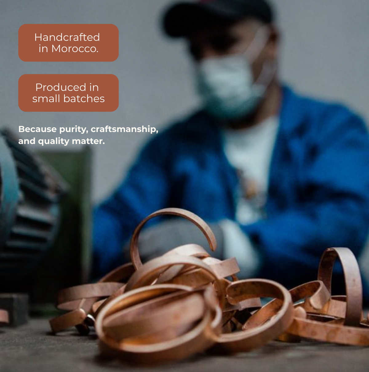 99.99% Pure Copper Wellness Bracelet (Mirror Finish) │ Adjustable Cuff
