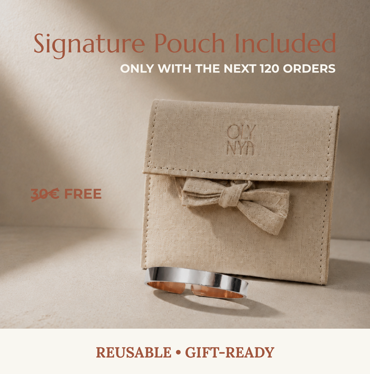 99.99% Pure Copper Wellness Bracelet (Mirror Finish) │ Adjustable Cuff