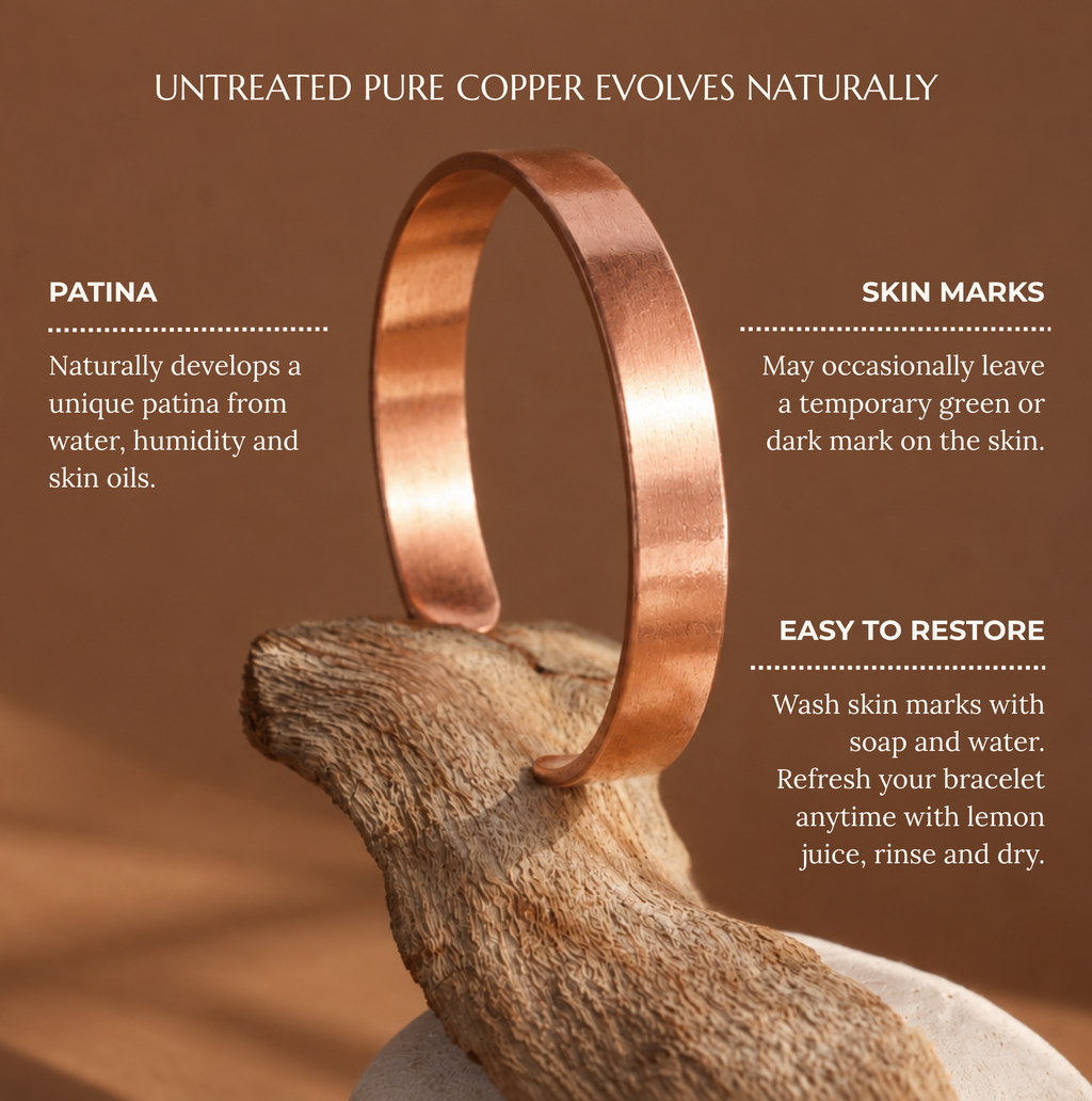Pure Copper Wellness Bracelet — Classic Finish
