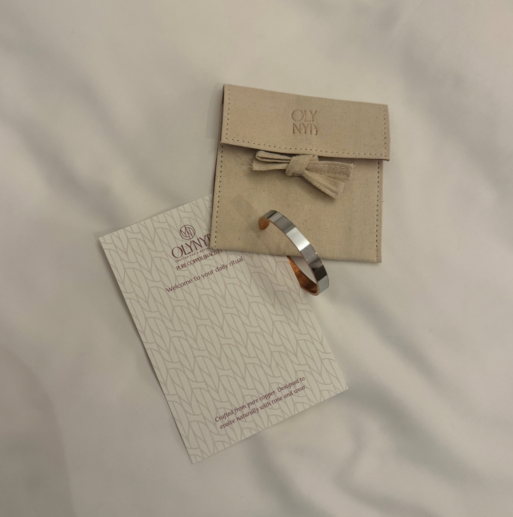 Pure Copper Wellness Bracelet — Mirror Finish