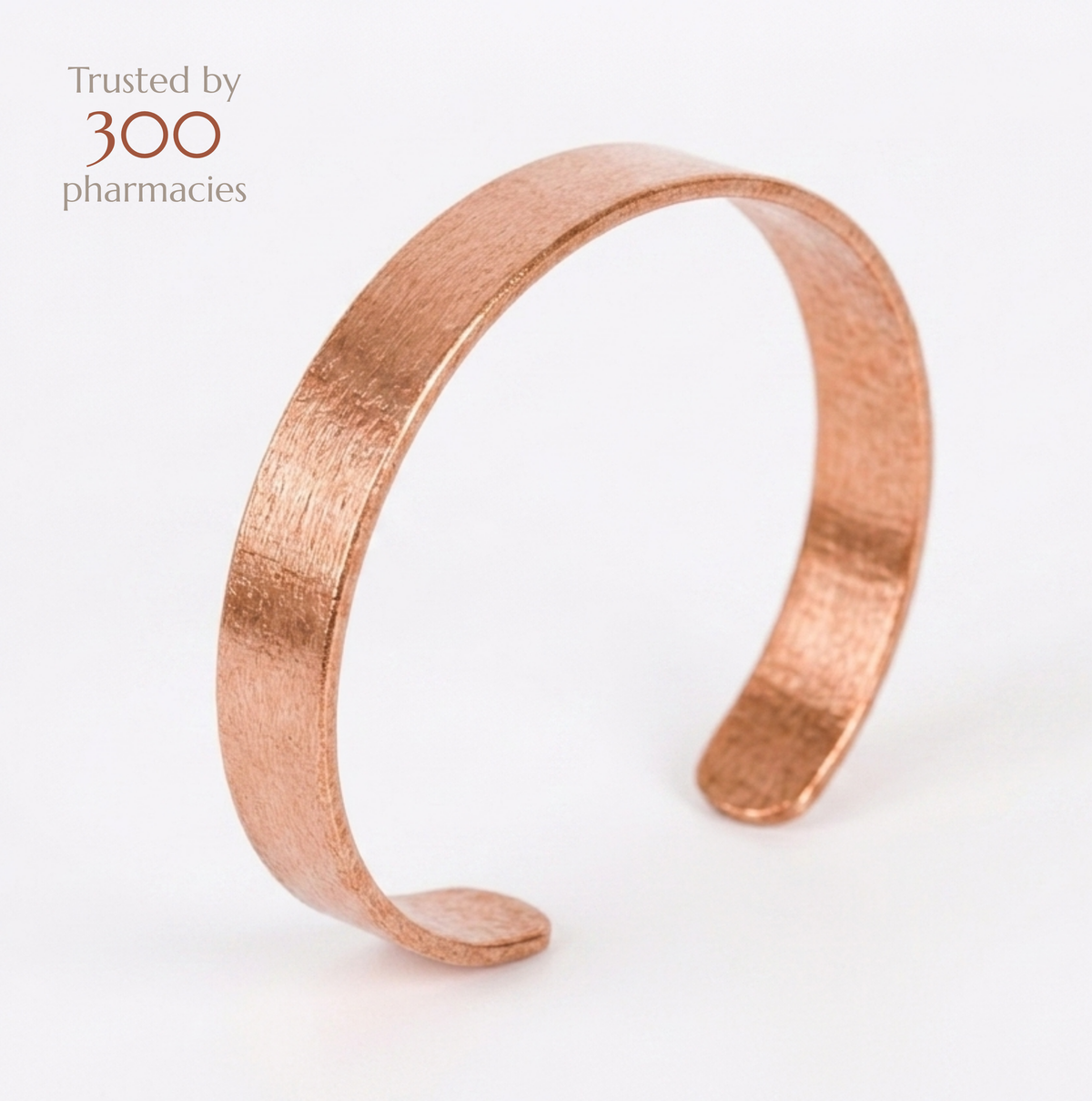 99.99% Pure Copper Wellness Bracelet (Classic Finish) │ Adjustable Cuff