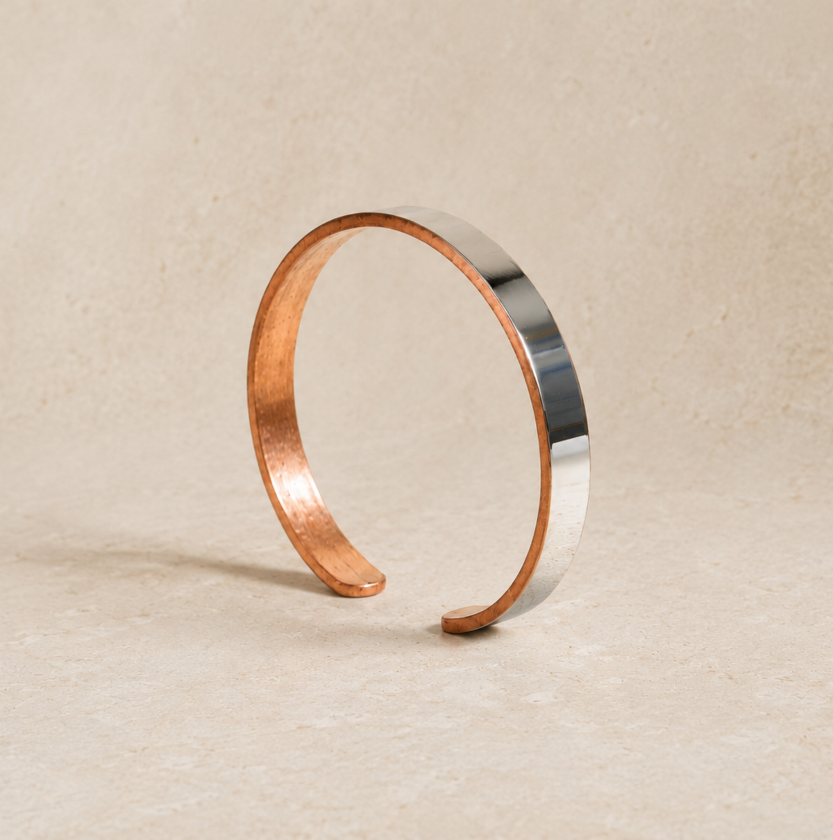 Pure Copper Wellness Bracelet — Mirror Finish
